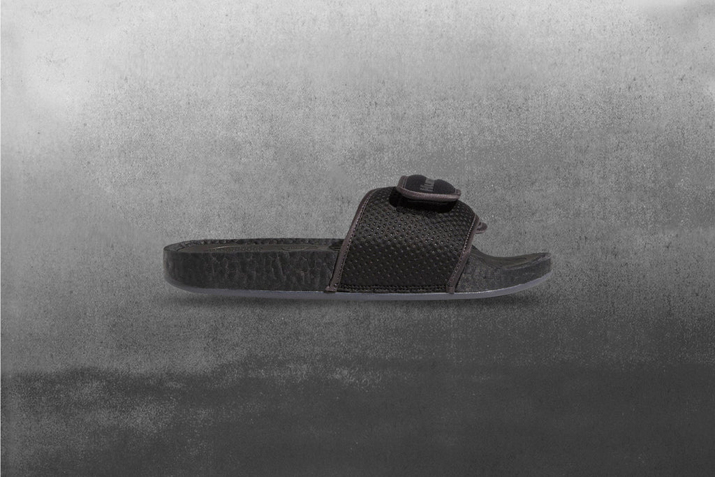 Adidas Originals x Pharrell Williams Chancletas Hu Slide - Core Black