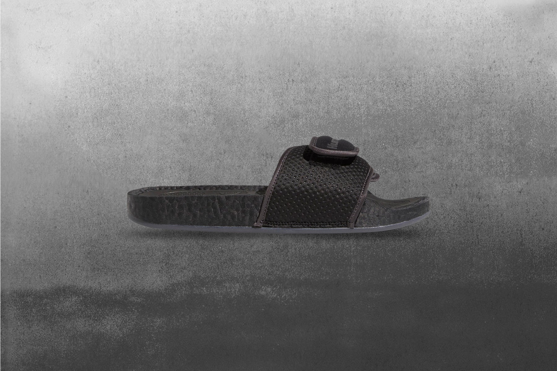 Adidas Originals x Pharrell Williams Chancletas Hu Slide - Core Black