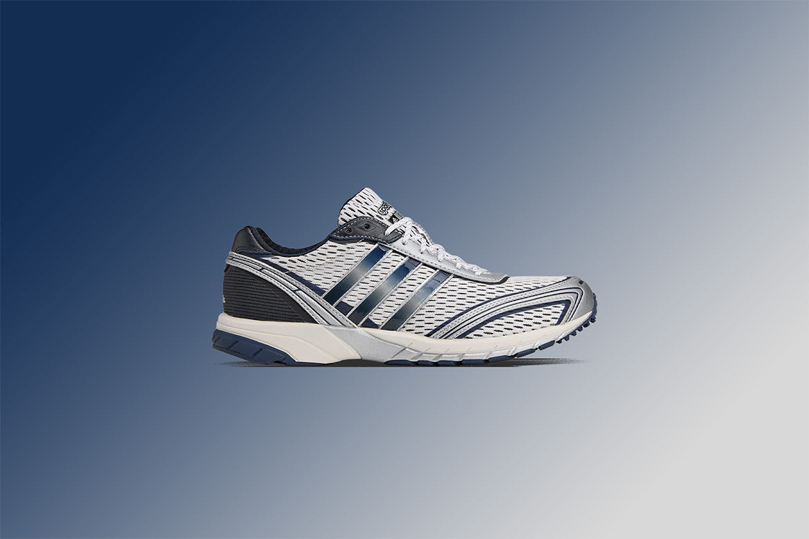 Adidas x Sporty & Rich Women's Adizero Adios - Cloud White/Collegiate Navy/Cloud White