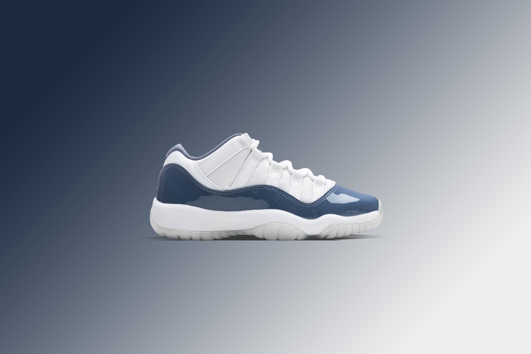 Air Jordan 11 Retro Low (GS) - White/Midnight Navy/Diffused Blue