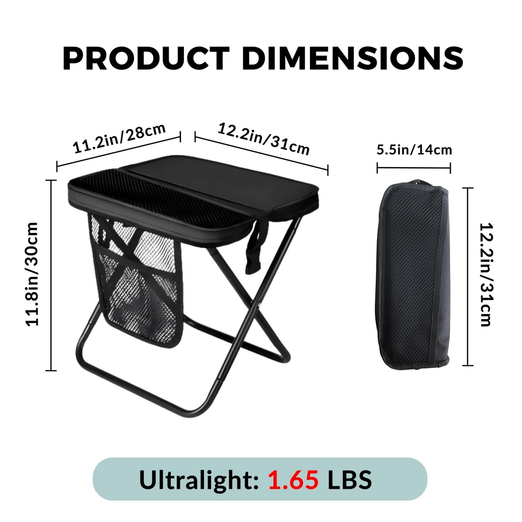 12" Portable Collapsible Stool