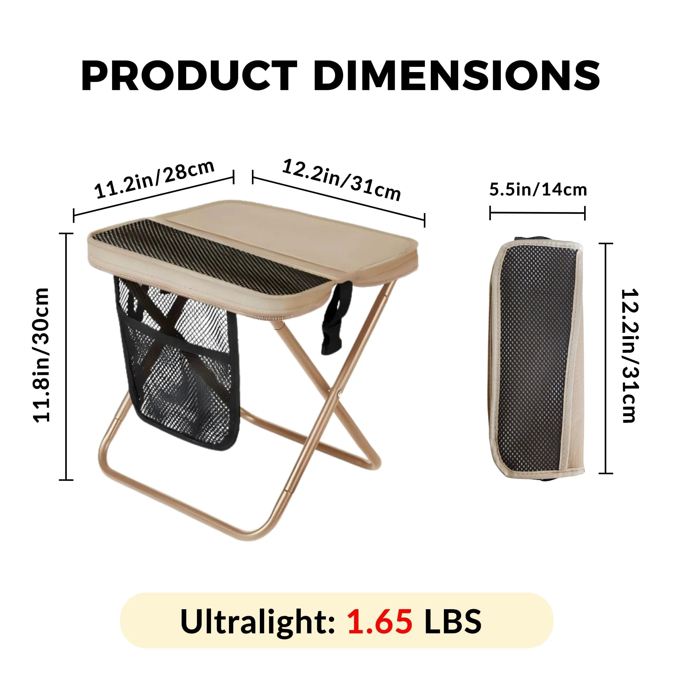 12" Portable Collapsible Stool