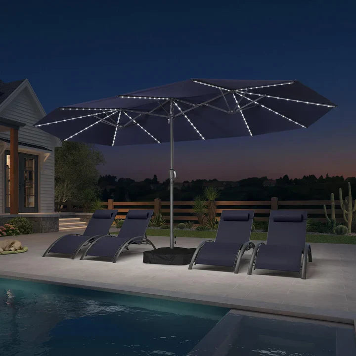 LED Sky — All-Weather Solar Patio Umbrella
