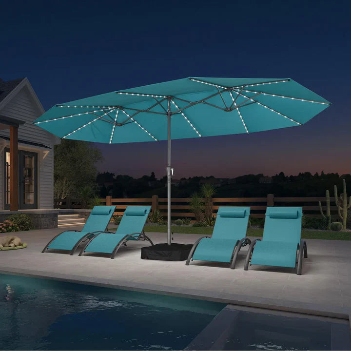 LED Sky — All-Weather Solar Patio Umbrella
