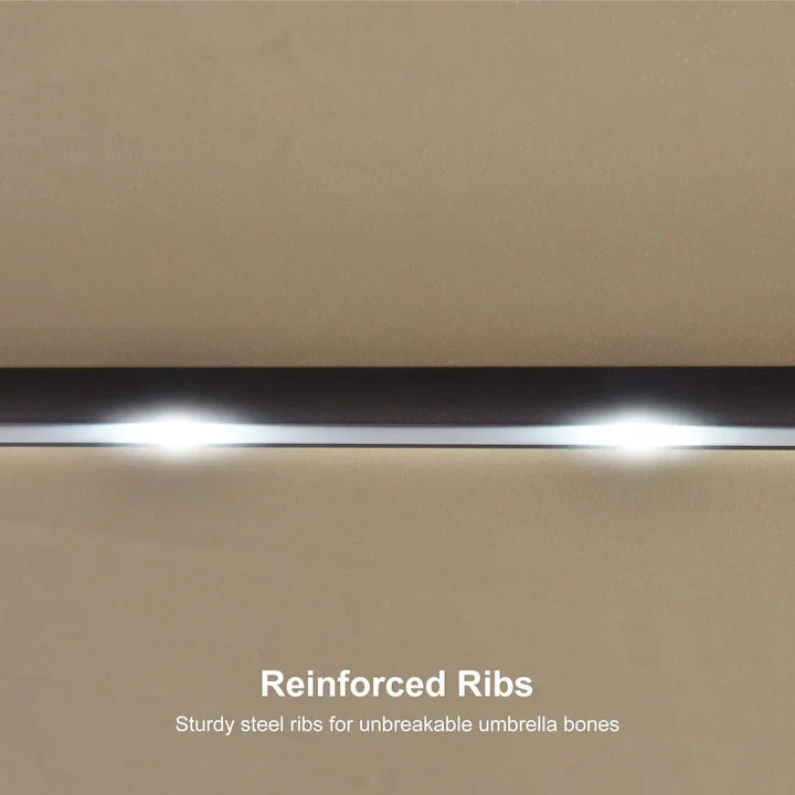 LED Sky — All-Weather Solar Patio Umbrella